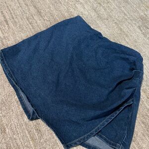 Dark Blue Denim Skirt
